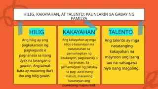 KAKAYAHAN NG BAWAT ESTUDYANTE, PUWEDENG .